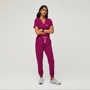 FIGS Scrubs Dark Magenta Zamora XSP